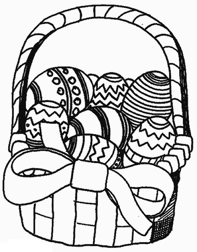 Easter Basket Coloring Pages Part 2